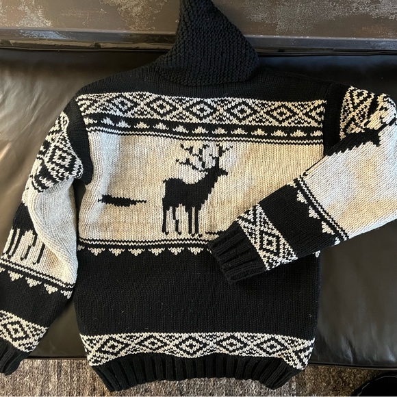 NWT LOST HORIZONS Handmade Wool Knitwear, Fleece Lined, Zip front Cardigan, S - Picture 6 of 12